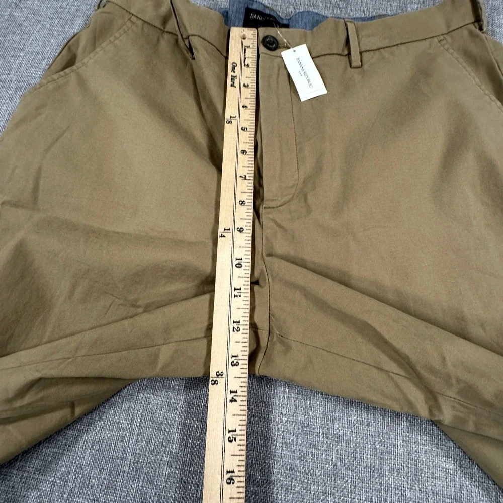 Banana Republic Mason Stretch Chinos Mens 38x30 (Fits as 37x29) Khaki Pants NEW